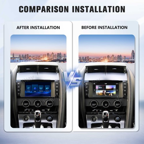 Viknav Linux System Wireless Carplay Android Auto Decorder Box For Jaguar F-Type 2013-2018 GPS Navigatipn Original Car Radio Screen