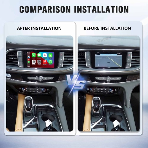 Viknav Linux System Wireless CarPlay Android Auto Decoder Box for Buick Enclave 2014-2019 Upgrade Interface Original Screen