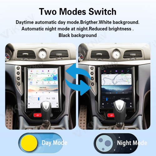 10.5 Inch Android System Car Radio for Maserati GranTurismo 2007-2017 Carplay Multimedia Video Player GPS Navigation Touch Screen 128GB(Glossy)