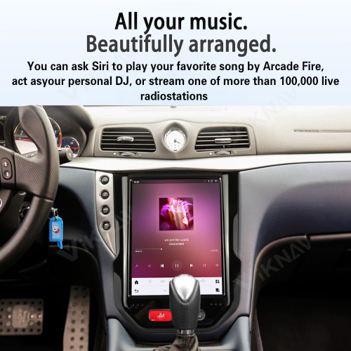 10.5 Inch Android System Car Radio for Maserati GranTurismo 2007-2017 Carplay Multimedia Video Player GPS Navigation Touch Screen 128GB(Glossy)