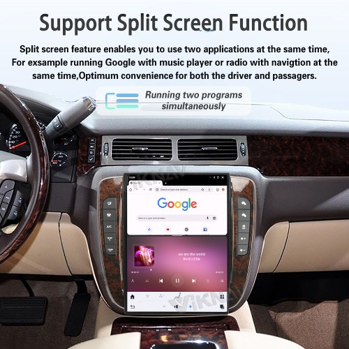 Viknav 14 inch Touch Screen Android Car Radio For GMC YUKON/Chevy Suburban Tahoe 2007-2013 Wireless Carplay GPS Navigation With 15.1 Inch Car Digital Cluster