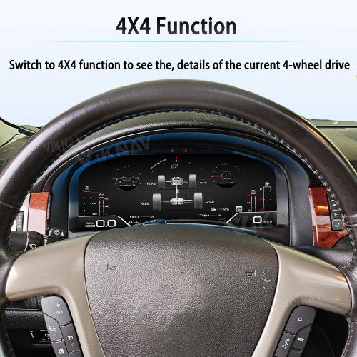 Viknav 14 inch Touch Screen Android Car Radio For GMC YUKON/Chevy Suburban Tahoe 2007-2013 Wireless Carplay GPS Navigation With 15.1 Inch Car Digital Cluster