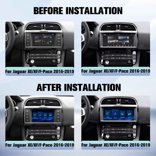 Viknav Linux Interface Box for Jaguar XE XF F-Pace 2016-2019 Wireless CarPlay Decoder Android Auto GPS Navigatipn Original Car Radio Screen