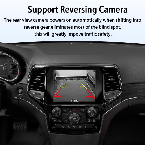 Viknav Linux System Decoder Box for Jeep Grand Cherokee Wireless CarPlay Android Auto Upgrade Interface Retain OEM CUE Screen & Functions