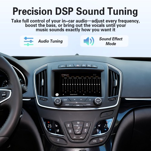 Viknav Linux System Wireless CarPlay Android Auto Decoder Box for Buick Regal 2014 2015 Upgrade Interface Retain OEM Screen Airplay Mirroring Box