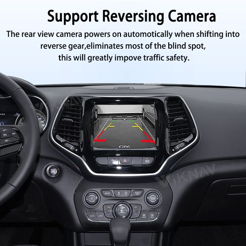 Viknav Linux System Wireless Carplay Android Auto Decoder Box For Jeep Cherokee 2014-2019 Navigation Original Car Radio Screen
