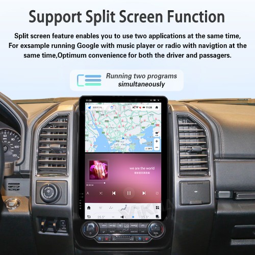 VIKNAV 14.4 inch Android Radio For Ford Expedition 2018 2019 2020 2021 2022 Car Radio Wireless Carplay Android Auto Stereo GPS Navigation Multimedia Player