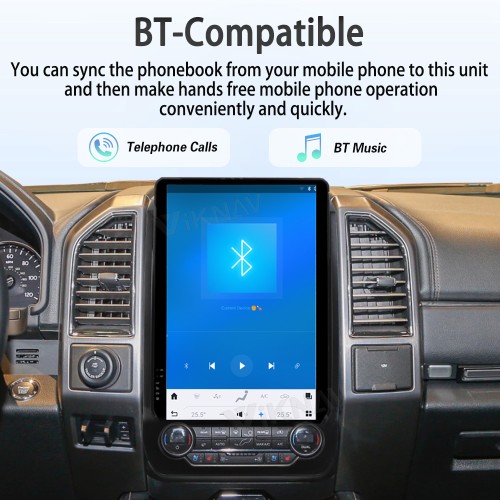 VIKNAV 14.4 inch Android Radio For Ford Expedition 2018 2019 2020 2021 2022 Car Radio Wireless Carplay Android Auto Stereo GPS Navigation Multimedia Player