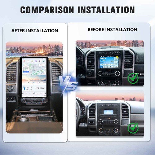 VIKNAV 14.4 inch Android Radio For Ford Expedition 2018 2019 2020 2021 2022 Car Radio Wireless Carplay Android Auto Stereo GPS Navigation Multimedia Player