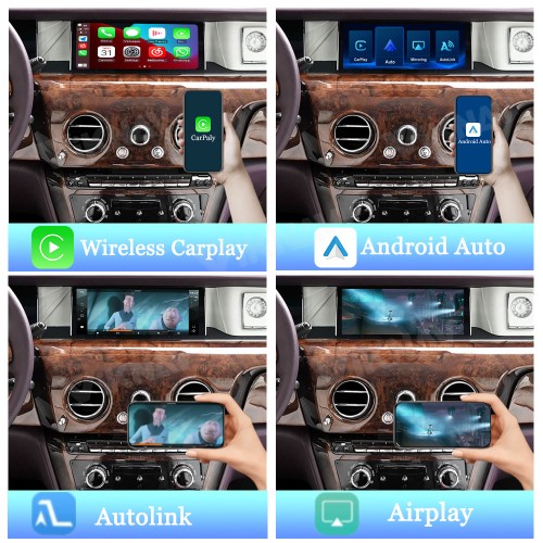 Viknav Linux System Wireless Carplay Android Auto Decorder Box For Rolls-Royce Phantom 2017-2018 GPS Navigatipn Original Car Radio Screen
