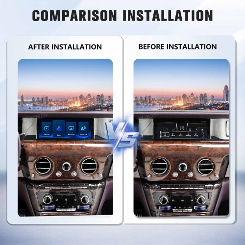 Viknav Linux System Wireless Carplay Android Auto Decorder Box For Rolls-Royce Phantom 2017-2018 GPS Navigatipn Original Car Radio Screen