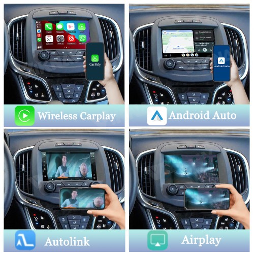 Viknav Linux System Wireless CarPlay Android Auto Decoder Box for Buick LaCrosse 2013-2016 Upgrade Interface Autolink Mirroring Box