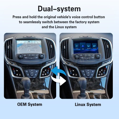 Viknav Linux System Wireless CarPlay Android Auto Decoder Box for Buick LaCrosse 2013-2016 Upgrade Interface Autolink Mirroring Box