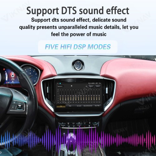 10.4 Inch Touch Screen Android System Car Radio For Maserati Ghibli 2013-2017 Wireless Apple Carplay Multimedia Player GPS Navigation Head Unit(128GB)