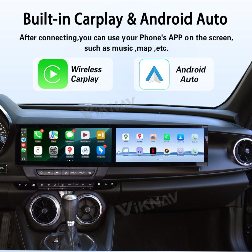 Viknav 26" Dual Touch Screen Car Radio For Chevrolet Camaro 2016 2017 2018 Multimedia Player Android Auto GPS Navigation Wireless Carplay (OEM 7 Inch)