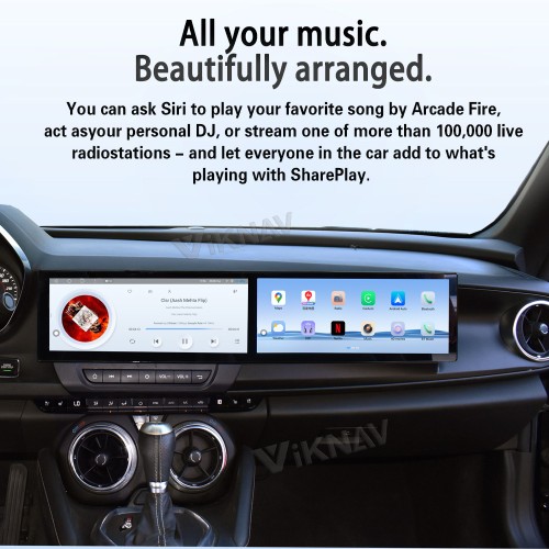 Viknav 26" Dual Touch Screen Car Radio For Chevrolet Camaro 2020 2021 2022 2023 2024 2025 Multimedia Player Android Auto GPS Navigation Wireless Carplay (OEM 7&8 Inch)
