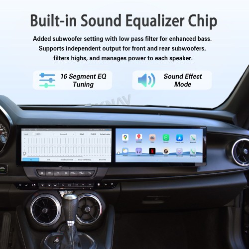 Viknav 26" Dual Touch Screen Car Radio For Chevrolet Camaro 2020 2021 2022 2023 2024 2025 Multimedia Player Android Auto GPS Navigation Wireless Carplay (OEM 7&8 Inch)