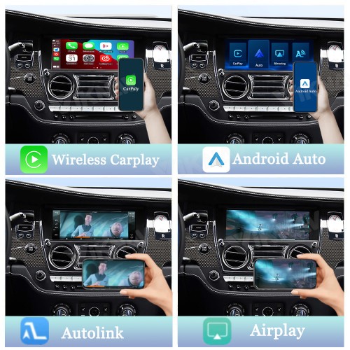 Viknav Linux System Wireless Carplay Android Auto Decorder Box For Rolls-Royce Wraith 2013-2018 GPS Navigatipn Original Car Radio Screen