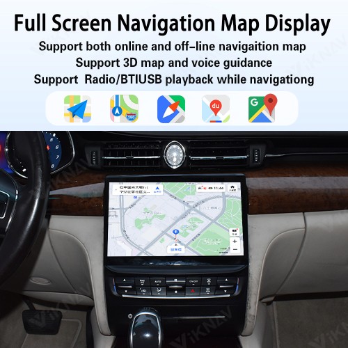 10.4 Inch Touch Screen Android System Car Radio For Maserati Quattroporte 2013-2017 Wireless Apple Carplay Multimedia Player GPS Navigation Head Unit(128GB)
