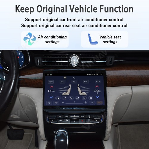 10.4 Inch Touch Screen Android System Car Radio For Maserati Quattroporte 2013-2017 Wireless Apple Carplay Multimedia Player GPS Navigation Head Unit(128GB)