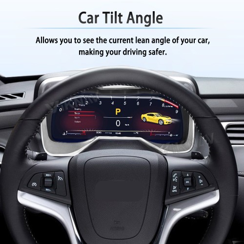 Viknav Upgrade Digital Gauge Cluster for Chevrolet Camaro 2010 -2015 Speedometer Multimedia IPS LCD Dashboard Stereo Instrument Unit