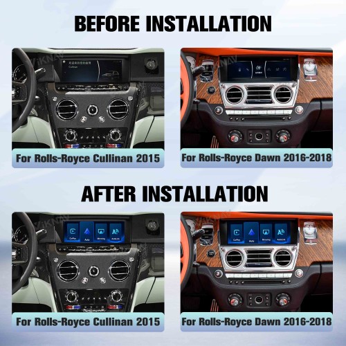 Viknav Linux System Wireless Carplay Android Auto Decorder Box For Rolls-Royce Cullinan 2015 Dawn 2016-2018 GPS Navigatipn Original Car Radio Screen