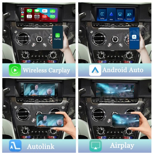 Viknav Linux System Wireless Carplay Android Auto Decorder Box For Rolls-Royce Cullinan 2015 Dawn 2016-2018 GPS Navigatipn Original Car Radio Screen