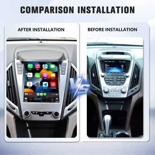 Viknav Upgrade Android Car Radio for Chevrolet Equinox GMC TERRAIN CHEVY EQUINOX 2010-2016 Carplay GPS Navigation Multimedia Stereo Video Player(128GB)