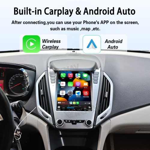 Viknav Upgrade Android Car Radio for Chevrolet Equinox GMC TERRAIN CHEVY EQUINOX 2010-2016 Carplay GPS Navigation Multimedia Stereo Video Player(128GB)