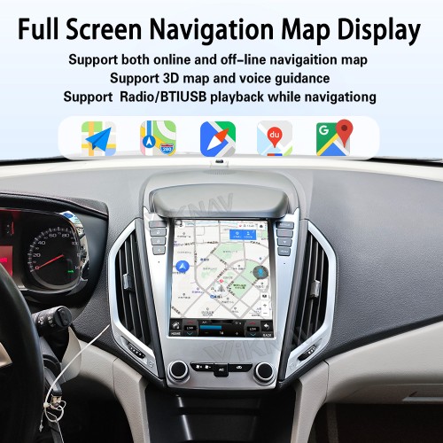 Viknav Upgrade Android Car Radio for Chevrolet Equinox GMC TERRAIN CHEVY EQUINOX 2010-2016 Carplay GPS Navigation Multimedia Stereo Video Player(128GB)