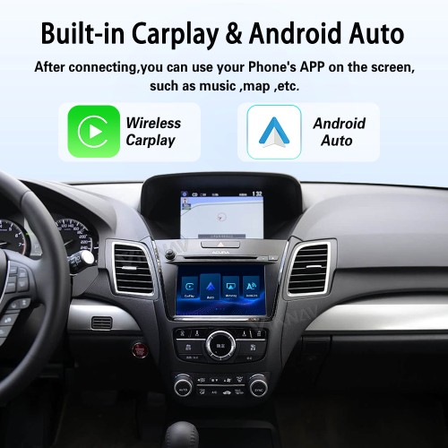 Viknav Linux System Wireless Carplay Android Auto Decorder Box For Acura RDX 2014-2017 GPS Navigatipn Original Car Radio Screen