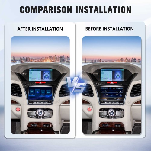 Viknav Linux System Wireless Carplay Android Auto Decorder Box For Acura RLX 2013-2018 GPS Navigatipn Original Car Radio Screen