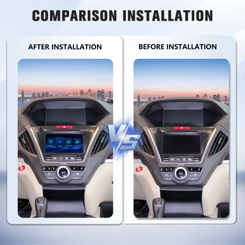 Viknav Linux System Wireless Carplay Android Auto Decorder Box For Acura MDX 2014-2017 GPS Navigatipn Original Car Radio Screen