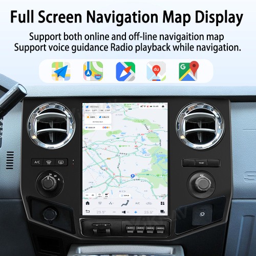 ViKNAV 12.1 Inch Android Car Radio For Ford F250 F350 F450 F650 2009-2014 Multimedia Player Carplay Screen GPS Navigation Car Stereo Head Unit