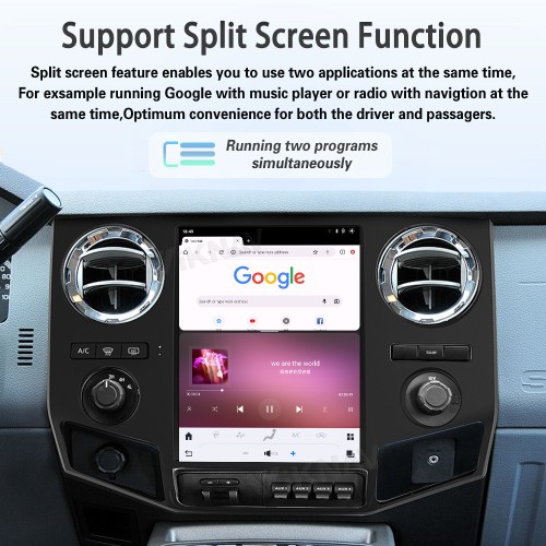 ViKNAV 12.1 Inch Android Car Radio For Ford F250 F350 F450 F650 2009-2014 Multimedia Player Carplay Screen GPS Navigation Car Stereo Head Unit