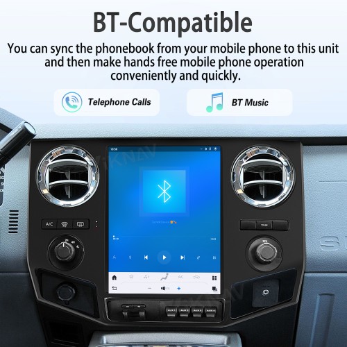 ViKNAV 12.1 Inch Android Car Radio For Ford F250 F350 F450 F650 2009-2014 Multimedia Player Carplay Screen GPS Navigation Car Stereo Head Unit