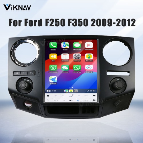 ViKNAV 12.1 Inch Android Car Radio For Ford F250 F350 F450 F650 2009-2014 Multimedia Player Carplay Screen GPS Navigation Car Stereo Head Unit