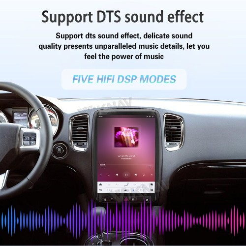 Viknav 13.8 Inch Android Car Radio For Dodge Durango 2011 2012 2013  Android Auto Wirless Carplay GPS Navigation Multimedia Player Autoradio Head Unit  (black 128GB)