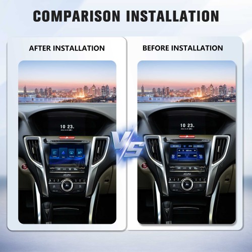 Viknav Linux System Wireless Carplay Android Auto Decorder Box For Acura TLX 2015-2019 GPS Navigatipn Original Car Radio Screen