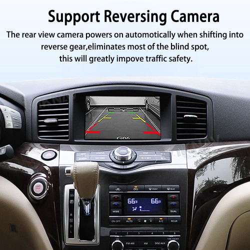 Viknav Linux System Decoder Box for Nissan Elgrand Wireless CarPlay Android Auto Upgrade Interface Retain OEM CUE Screen & Functions