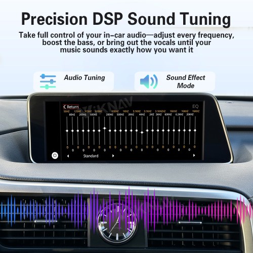 Viknav Linux Interface Box for Lexus RX 2012-2022 Wireless CarPlay Decoder Android Auto GPS Navigation Original Car Radio Screen