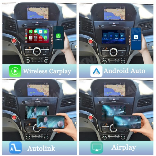 Viknav Linux System Wireless Carplay Android Auto Decorder Box For Acura ILX 2015-2018 GPS Navigatipn Original Car Radio Screen