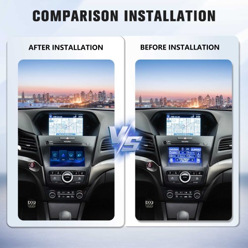 Viknav Linux System Wireless Carplay Android Auto Decorder Box For Acura ILX 2015-2018 GPS Navigatipn Original Car Radio Screen