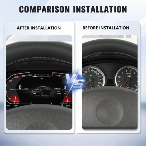 Viknav Digital Instrument Cluster 11 inch For BMW 3Series E90 E91 E92 E93 2005-2012 Linux System Vertical Screen Car Speed Meter Car Dashboard Digital Panel