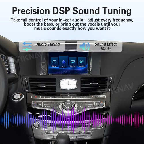 Viknav Linux System Wireless Carplay Android Auto Decorder Box For Infiniti Q70 2013-2019 GPS Navigatipn Original Car Radio Screen