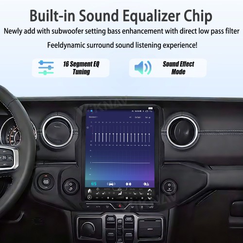 ViKNAV 12.1 Inch Android Car Radio For Jeep Wrangler 2018-2021 Multimedia Player Carplay Screen Navigation Head Unit