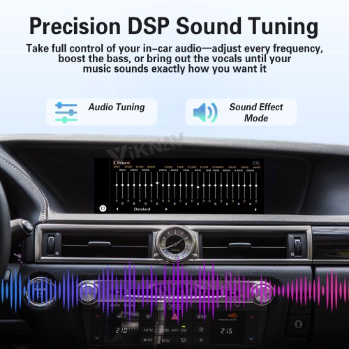 Viknav Linux Interface Box for Lexus GS 2007 -2020 Wireless CarPlay Decoder Android Auto GPS Navigatipn Original Car Radio Screen