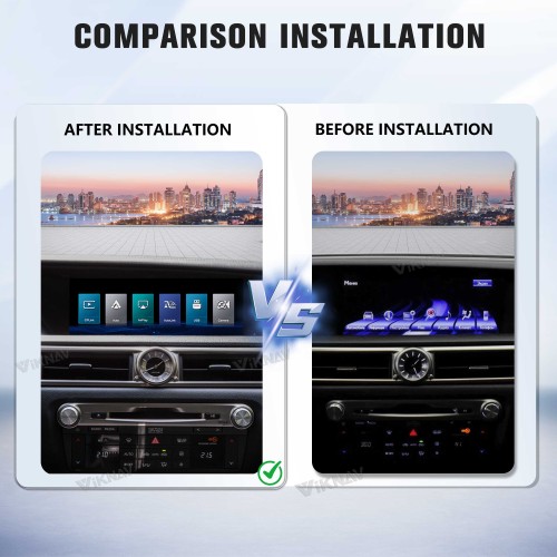 Viknav Linux Interface Box for Lexus GS 2007 -2020 Wireless CarPlay Decoder Android Auto GPS Navigatipn Original Car Radio Screen