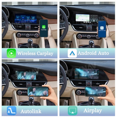 Viknav linux system wireless carplay android auto decorder box for Alfa Giulia Stelvio 2017-2019 GPS Navigatipn Original Car Radio Screen