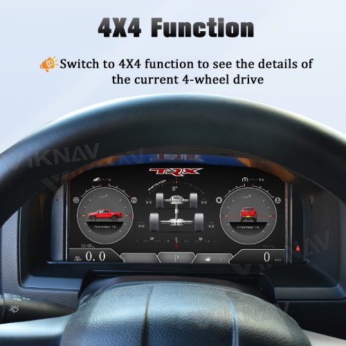 Viknav Car Digital Cluster For Dodge Ram 1500 2500 3500 2013-2018 Linux System Car Digital Speedometer Dashboard Panel Instrument Panel Virtual Cockpit